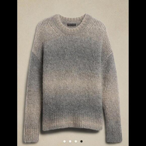 Banana Republic Vernice Oversized Ombré Sweater - Italian Alpaca Yarn Size Small - Picture 2 of 9